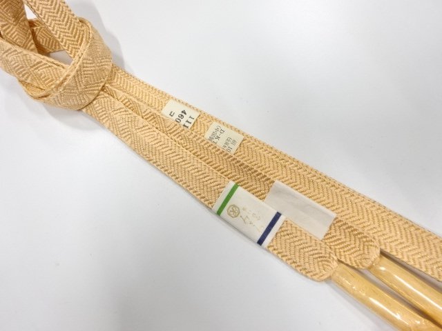 JAPANESE KIMONO / UNUSED HAND-TIED OBIJIME